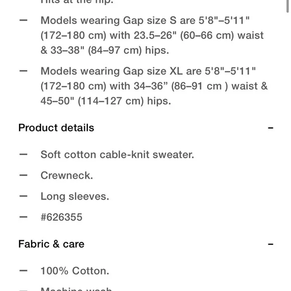 Classic Cable-Knit Sweater, GAP - Picture 4 of 5